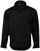 Men's Softshell Sports Jacket - Black/Black 